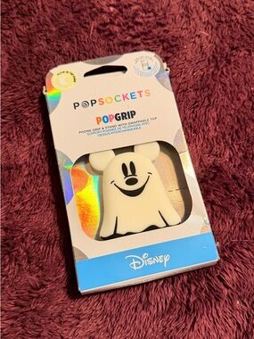 Disney Mickey Ghost PopSocket PopGrip - Cream/Black
